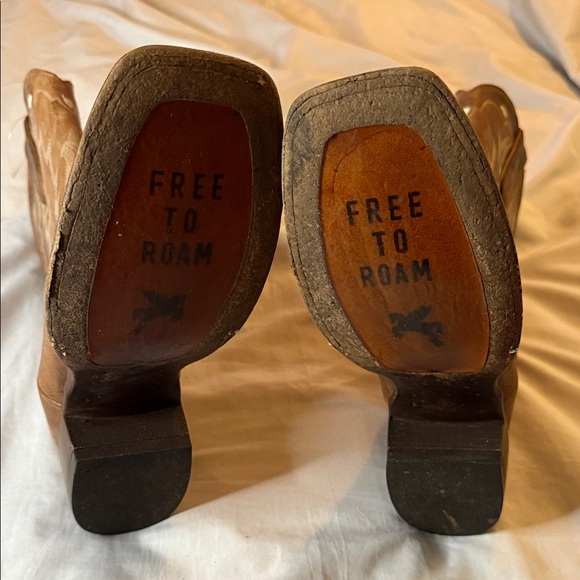 Brown Western Heeled Boots - Picture 6 of 8